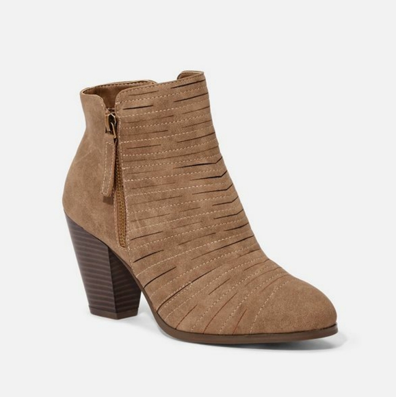 NEW Cartur Heeled Booties size 10 in Tan - JustFab - Picture 5 of 5